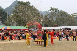 Lễ hội Tranh đầu pháo thị trấn Quảng Uyên, huyện Quảng Hòa, tỉnh Cao Bằng. (Nguồn: baophapluat.vn)