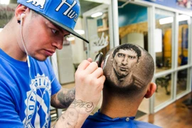 Trào lưu vẽ mặt các thần tượng lên đầu tại World Cup 2014