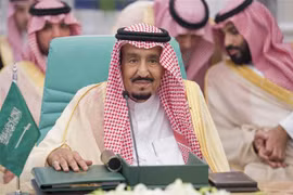 Quốc vương Arabia Salman bin Abdulaziz tại một cuộc họp ở Mecca. (Nguồn: AFP/TTXVN)