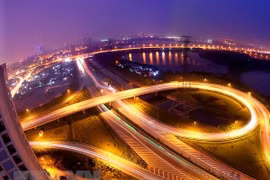 Nút giao thông Pháp Vân. (Ảnh: Huy Hùng/TTXVN)
