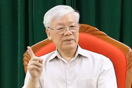 Tổng Bí thư, Chủ tịch nước Nguyễn Phú Trọng phát biểu kết luận buổi họp. (Ảnh: Trí Dũng/TTXVN)
