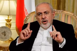 Ngoại trưởng Iran Mohammad Javad Zarif phát biểu tại Tehran. (Nguồn: IRNA/TTXVN)