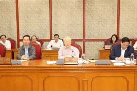 Tổng Bí thư Nguyễn Phú Trọng chủ trì cuộc họp Bộ Chính trị, Ban Bí thư