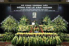[Photo] Tổ chức trọng thể Lễ tang Phó Thủ tướng Lê Văn Thành