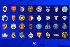 Xác định xong 32 đội bóng góp mặt ở vòng bảng Champions League