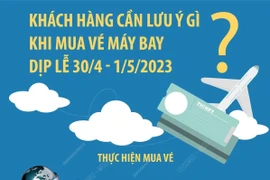Khách hàng cần lưu ý gì khi mua vé máy bay dịp lễ 30/4 và 1/5?