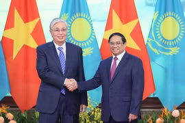 [Photo] Thủ tướng Phạm Minh Chính hội kiến Tổng thống Kazakhstan