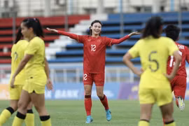 Tuyển Nữ Việt Nam thắng đậm Malaysia ở trận ra quân SEA Games 32