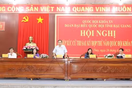 Phó Chủ tịch Quốc hội Trần Thanh Mẫn tiếp xúc cử tri Hậu Giang