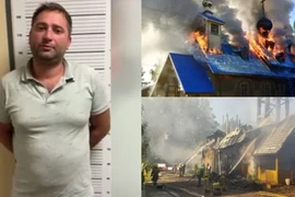 Người đàn ông đốt cháy nhà thờ vì vợ mang hết tiền đi quyên góp