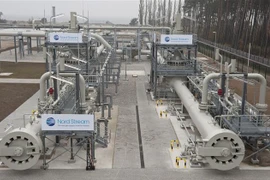Hệ thống đường ống dẫn khí đốt qua biển Baltic tại Lubmin, Đức. (Ảnh: AFP/ TTXVN)