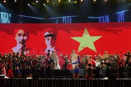 Một tiết mục trong chương trình. (Ảnh: Phan Tuấn Anh/TTXVN)