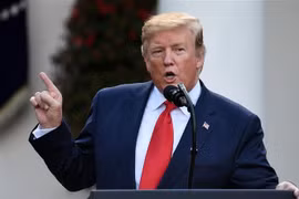Tổng thống Mỹ Donald Trump phát biểu tại Washington, DC ngày 6/5/2019. (Ảnh: AFP/TTXVN)