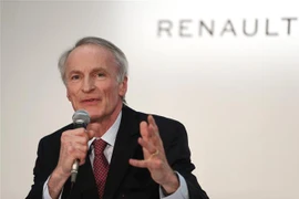 Chủ tịch Renault Jean-Dominique Senard phát biểu trong một cuộc họp báo tại trụ sở Nissan ở Yokohama, tỉnh Kanagawa, Nhật Bản. (Ảnh: AFP/TTXVN)