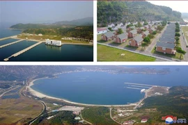 Quang cảnh khu du lịch ở núi Kumgang, Triều Tiên. (Ảnh: Yonhap/TTXVN)