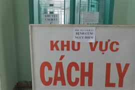 Khu cách ly ca bệnh nghi ngờ nhiễm chủng virus Corona mới và cách ly chờ kết quả xét nghiệm. (Ảnh: Phan Sáu/TTXVN)