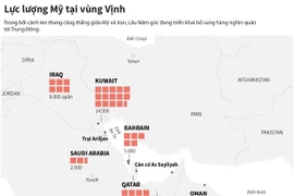 Lực lượng Mỹ tại vùng Vịnh được phân bổ như thế nào?