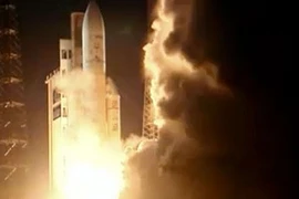 Tàu chở hàng tự động ATV-4 được phóng lên từ Kourou ngày 5/6. (Nguồn: NASA TV)