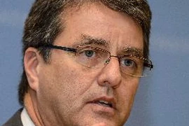Ông Roberto Azevedo phát biểu trong cuộc họp báo tại Geneva (Thụy Sĩ) ngày 31/1. (Nguồn: AFP/TTXVN)