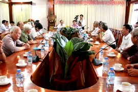 Toàn cảnh cuộc găp mặt. (Ảnh: Hoàng Chương/Vietnam+)