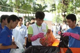 Ngày hội tái chế chất thải lần thứ 6 tại TP.HCM. (Ảnh: Hoàng Hải/TTXVN)