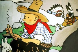 Bản phác bìa cuốn “Tintin in America”. (Nguồn: deccanchronicle.com)