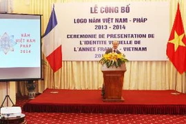 Lễ công bố logo năm Việt-Pháp 2013-2014. (Ảnh: Lâm Khánh/TTXVN)