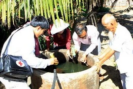 Phòng chống sốt xuất huyết tại Phú Yên. (Ảnh: Dương Ngọc/TTXVN)