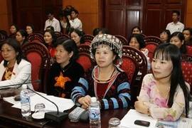 Các nữ đại biểu quốc hội Việt Nam. (Ảnh: Thái Bình/TTXVN)