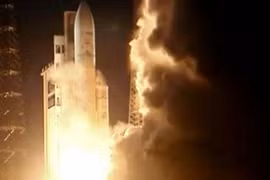 Tàu chở hàng tự động ATV-4 được phóng lên từ Kourou ngày 5/6. (Nguồn: NASA TV)