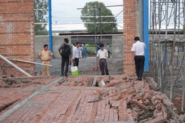 Hiện trường vụ sập. (Nguồn: Internet)