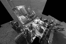 Hình ảnh của tàu Curiosity trên sao Hỏa ngày 17/8. (Nguoonff: AFP/TTXVN)