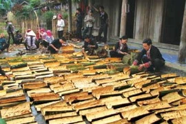 Phơi quế ở Bắc Hà. (Nguồn: Doanhnhansaigon.vn)