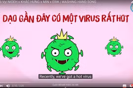 “Ghen Cô vy” là bản biến tấu về ca từ của “Ghen” - một bài hát do hai ca sỹ (Min và Erik) thể hiện từ năm 2017. (Ảnh chụp màn hình)