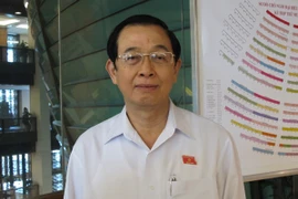 Đại biểu Huỳnh Thành Lập, Trưởng đoàn đại biểu chuyên trách đoàn Thành phố Hồ Chí Minh (Ảnh: Đức Duy/Vietnam+)