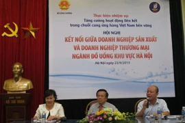 Hội nghị kết nối doanh nghiệp sản xuất và thương mại trong lĩnh vực đồ uống (Ảnh: Đức Duy/Vietnam+)