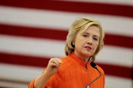 Bà Hillary Clinton tại một chiến dịch vận động tranh cử ở Bắc Las Vegas, Nevada. (Nguồn: AFP/TTXVN)