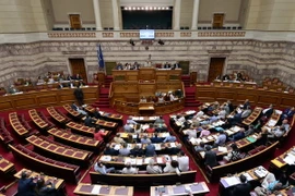 Quốc hội Hy Lạp họp khẩn xem xét gói cứu trợ thứ ba. (Nguồn: AFP/TTXVN)
