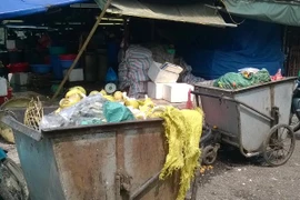 Nhức nhối ô nhiễm môi trường ở chợ đầu mối lớn nhất miền Bắc