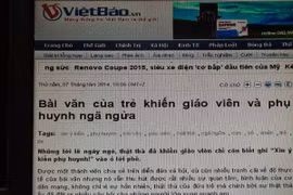 Tiếp tục xử phạt nhiều trang đăng tải “Bài văn của trẻ…”