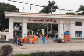 Trung tâm Y tế thành phố Chí Linh, nơi được chọn lập bệnh viện dã chiến để phòng, chống COVID-19. (Ảnh: TTXVN phát)