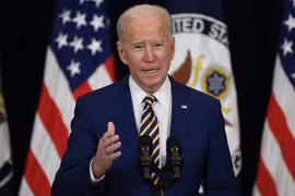 Tổng thống Mỹ Joe Biden phát biểu tại Washington, DC ngày 4/2. (Ảnh: AFP/TTXVN)