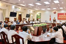 Hội nghị hiệp thương lần thứ nhất giới thiệu người ứng cử đại biểu Quốc hội khóa XV và đại biểu Hội đồng Nhân dân tỉnh Bình Thuận nhiệm kỳ 2021-2026. (Nguồn: baobinhthuan.com.vn)