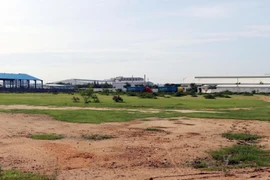 Phần mở rộng diện tích khu công nghiệp Thành Hải, thành phố Phan Rang-Tháp Chàm vẫn chưa thu hút được nhà đầu tư thứ cấp. (Ảnh: Công Thử/TTXVN)