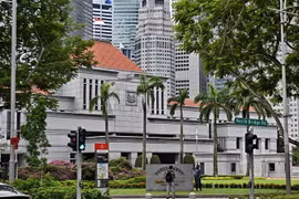 Tòa nhà Quốc hội Singapore tại thủ đô Singapore. (Ảnh: AFP/TTXVN)