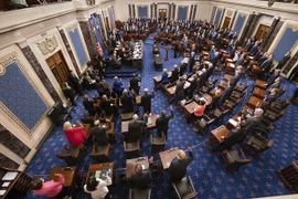 Phiên họp của Thượng viện Mỹ. (Ảnh: CNN)