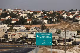 Khu định cư Maale Adumim của Israel tại Khu Bờ Tây chiếm đóng, ngoại ô Jerusalem, ngày 26/11/2019. (Ảnh: AFP/TTXVN)