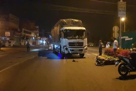Hiện trường vụ tai nạn. (Ảnh: Đậu Tất Thành/TTXVN)