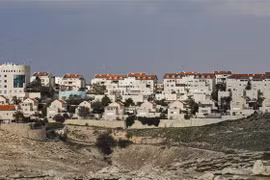Một khu định cư của Israel ở Bờ Tây chiếm đóng, ngày 28/1/2020. (Ảnh: AFP/TTXVN)