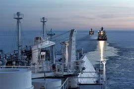 Cơ sở khí tự nhiên hóa lỏng của Tập đoàn Gazprom, Nga ở Bắc Cực. (Ảnh: AFP/TTXVN)